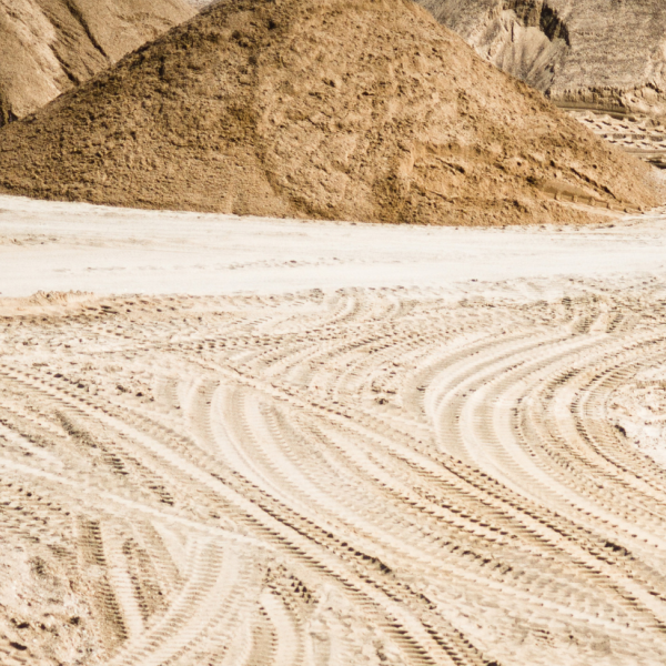 stock image shallow mining pit