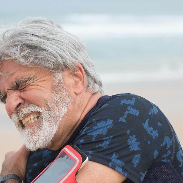 man in chronic pain