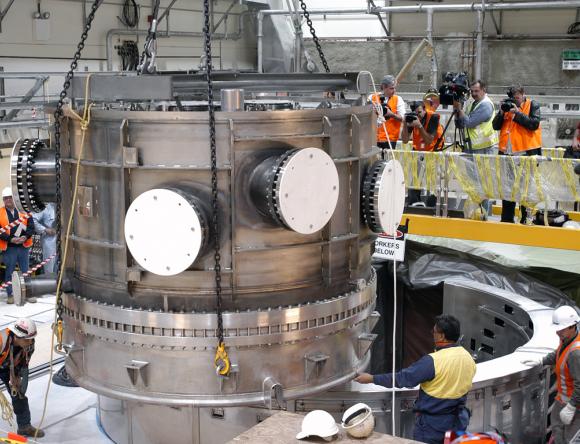 OPAL reactor during its construction in 2002