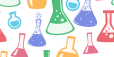 A picture of chemistry flasks.