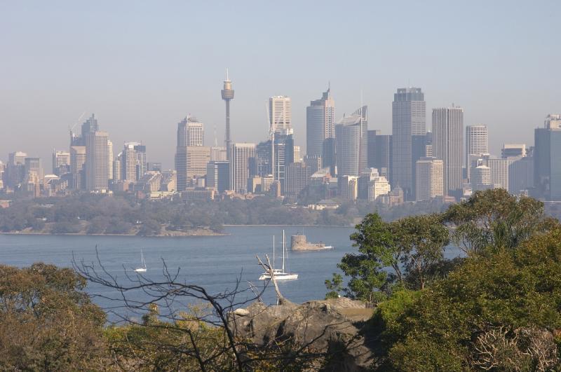 Smog over Sydney CBD