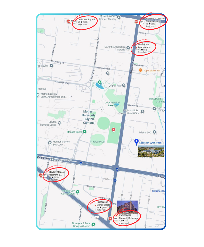 Accommodation Clayton