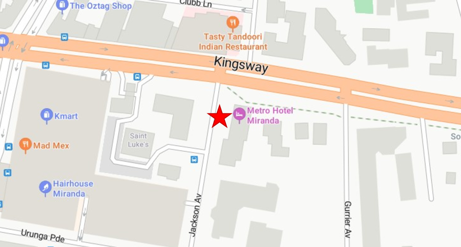 Pick up location from Mirand Metro Hotel