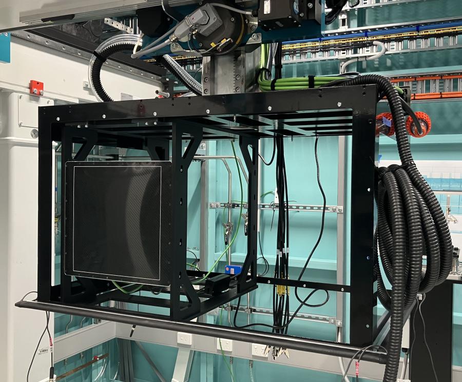 flat panel detector on gantry